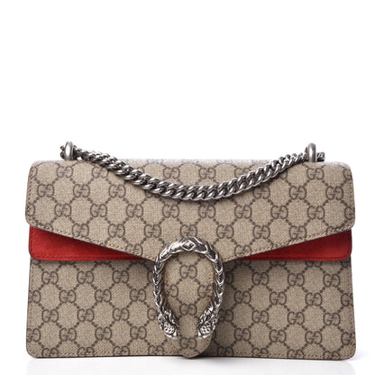 Gucci GG Supreme Monogram Small Dionysus Shoulder Bag Red 1 of 9