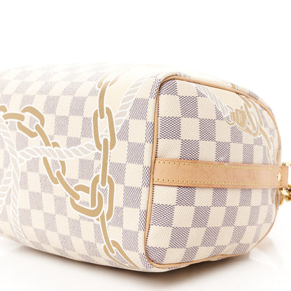 Louis Vuitton Damier Azur Nautical Speedy Bandouliere 25 10 of 12