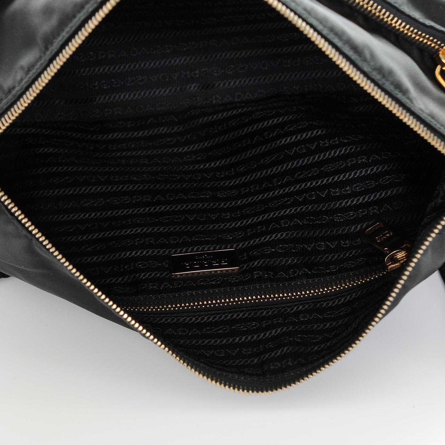 Nylon Vela Colour Messenger Bag Black