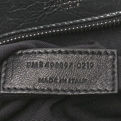 Saint Laurent Crinkled Calfskin Matelasse Monogram Medium Niki Chain Satchel Military Olive 7 of 10