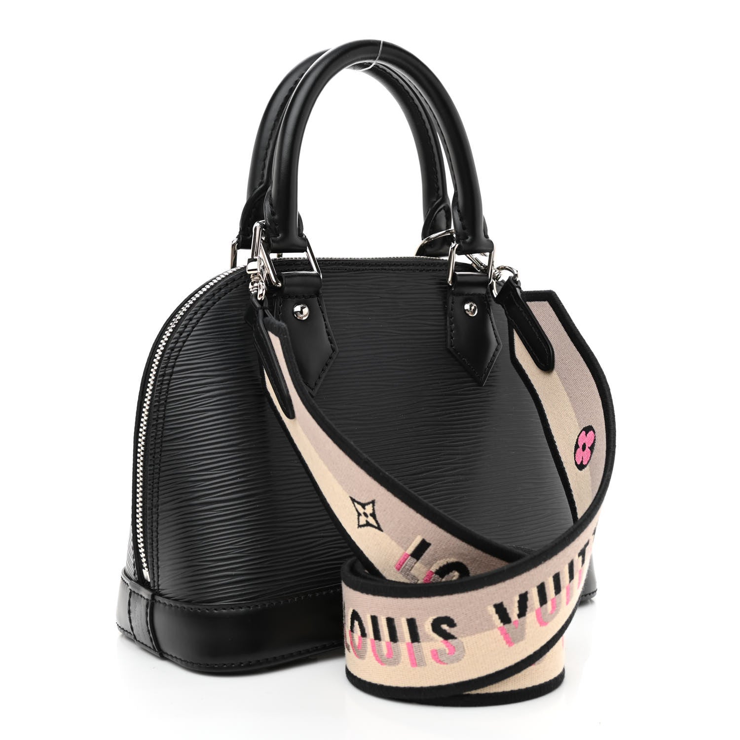 Louis Vuitton Epi Jacquard Alma BB Black 3 of 7