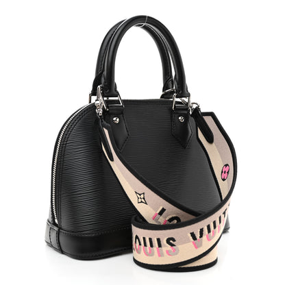 Louis Vuitton Epi Jacquard Alma BB Black 3 of 7