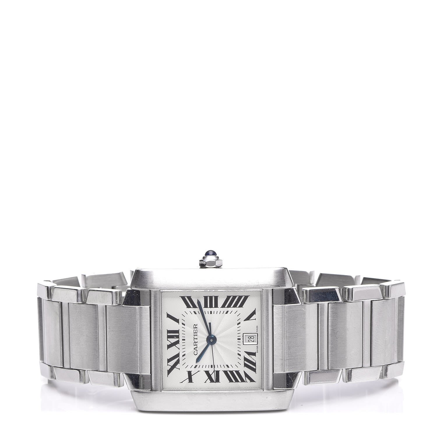 Cartier Stainless Steel 28mm Tank Francaise Automatic Watch 3 of 6