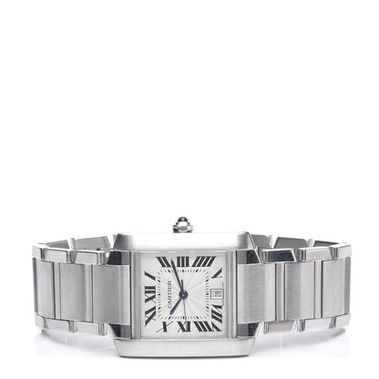 Cartier Stainless Steel 28mm Tank Francaise Automatic Watch 3 of 6