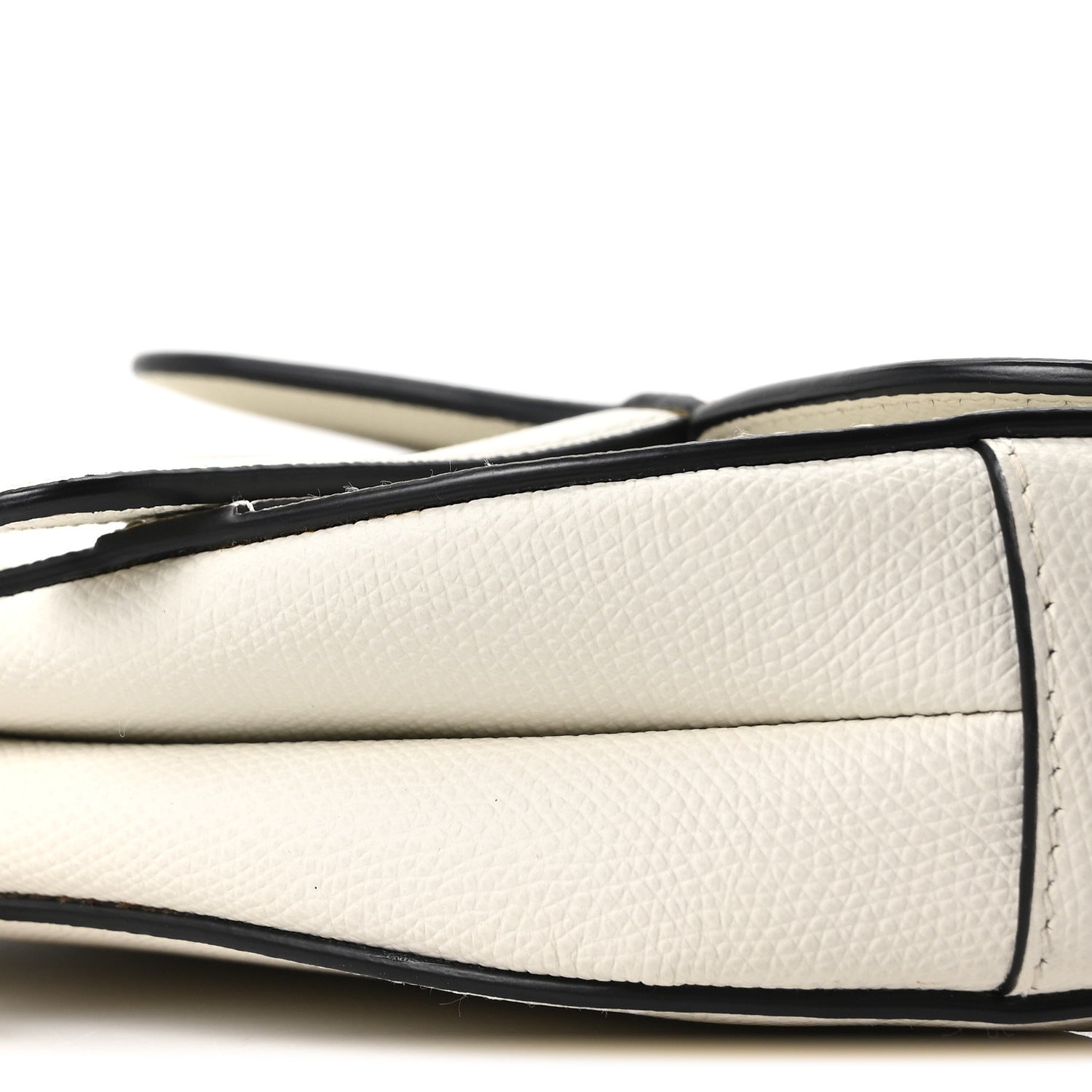 Christian Dior Grained Calfskin Mini Saddle Bag White 9 of 9