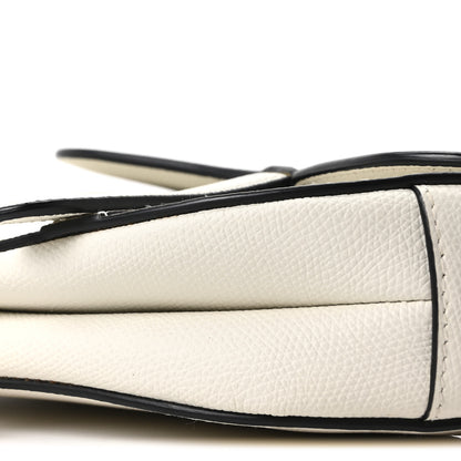 Christian Dior Grained Calfskin Mini Saddle Bag White 9 of 9