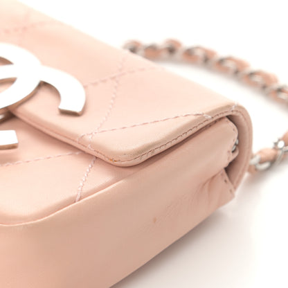 Chanel Lambskin Diamond Stitched CC Flap Pink 10 of 15