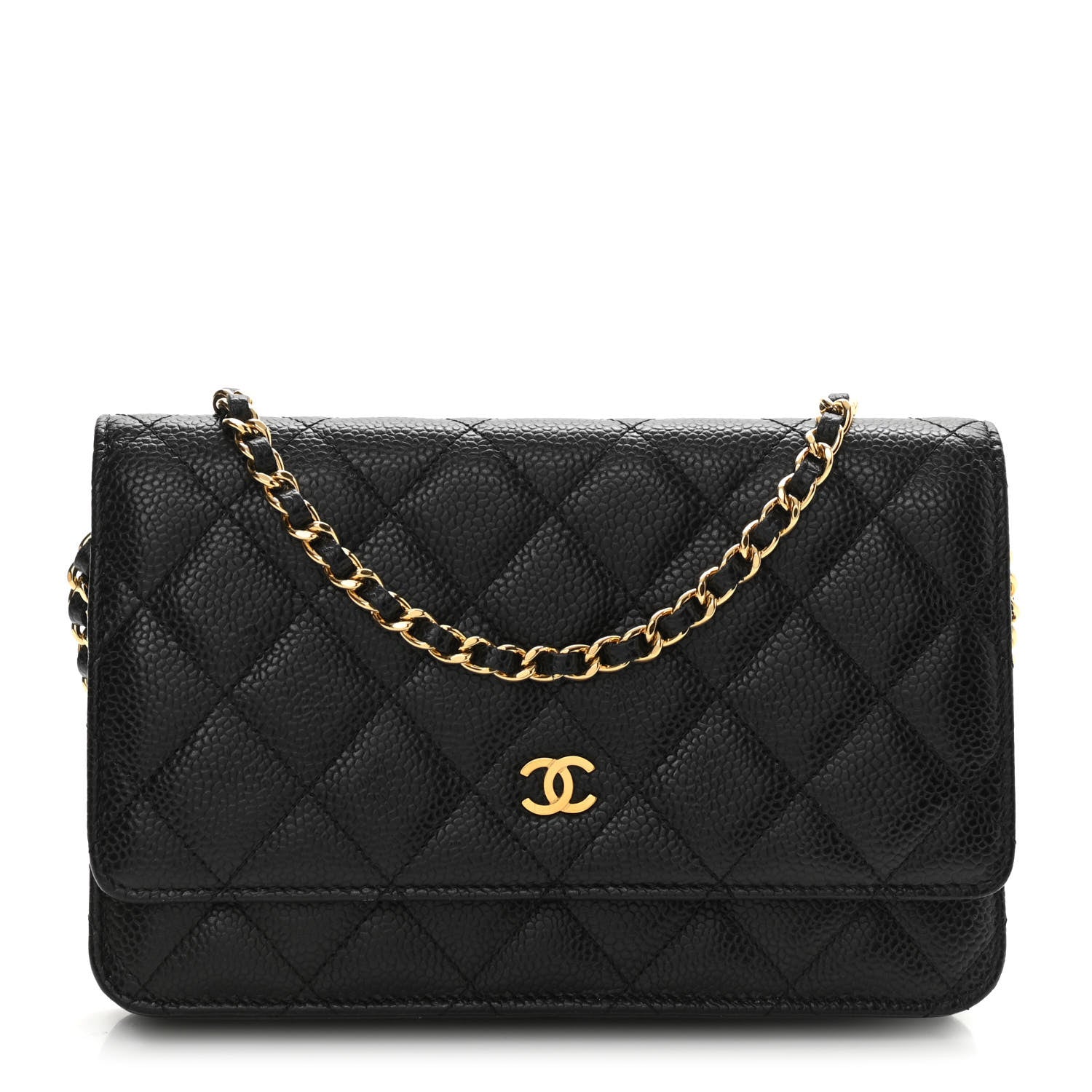 Chanel Caviar Quilted Wallet On Chain WOC Black 1 of 11