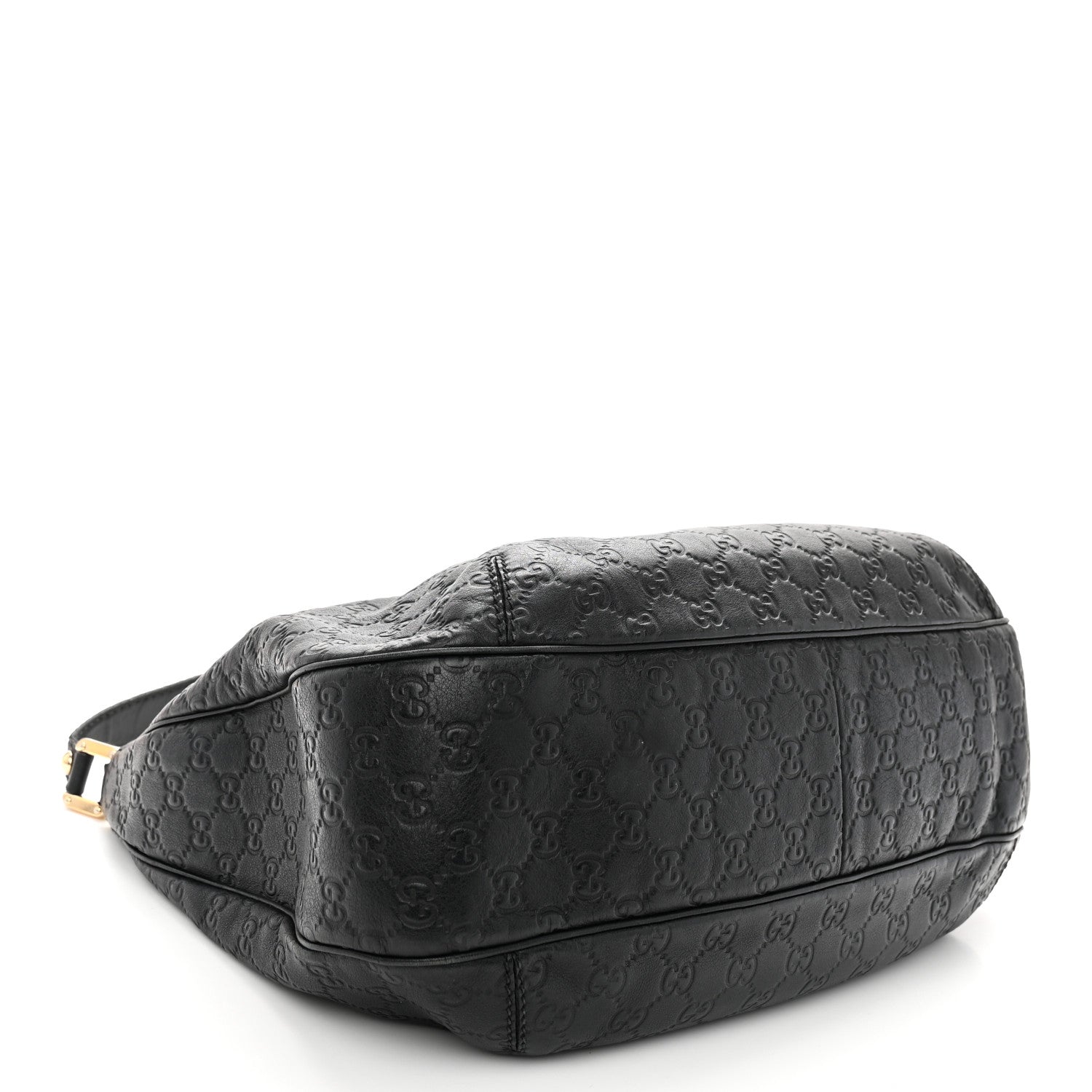 Gucci Guccissima Large New Ladies Web Hobo Black 4 of 13