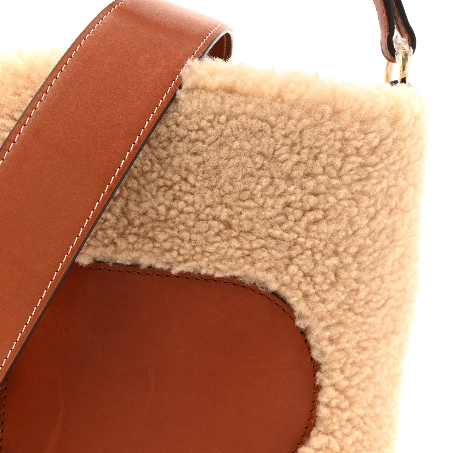 Delvaux Teddy Calfskin Mini Pin Daily Surpique Bucket Natural
