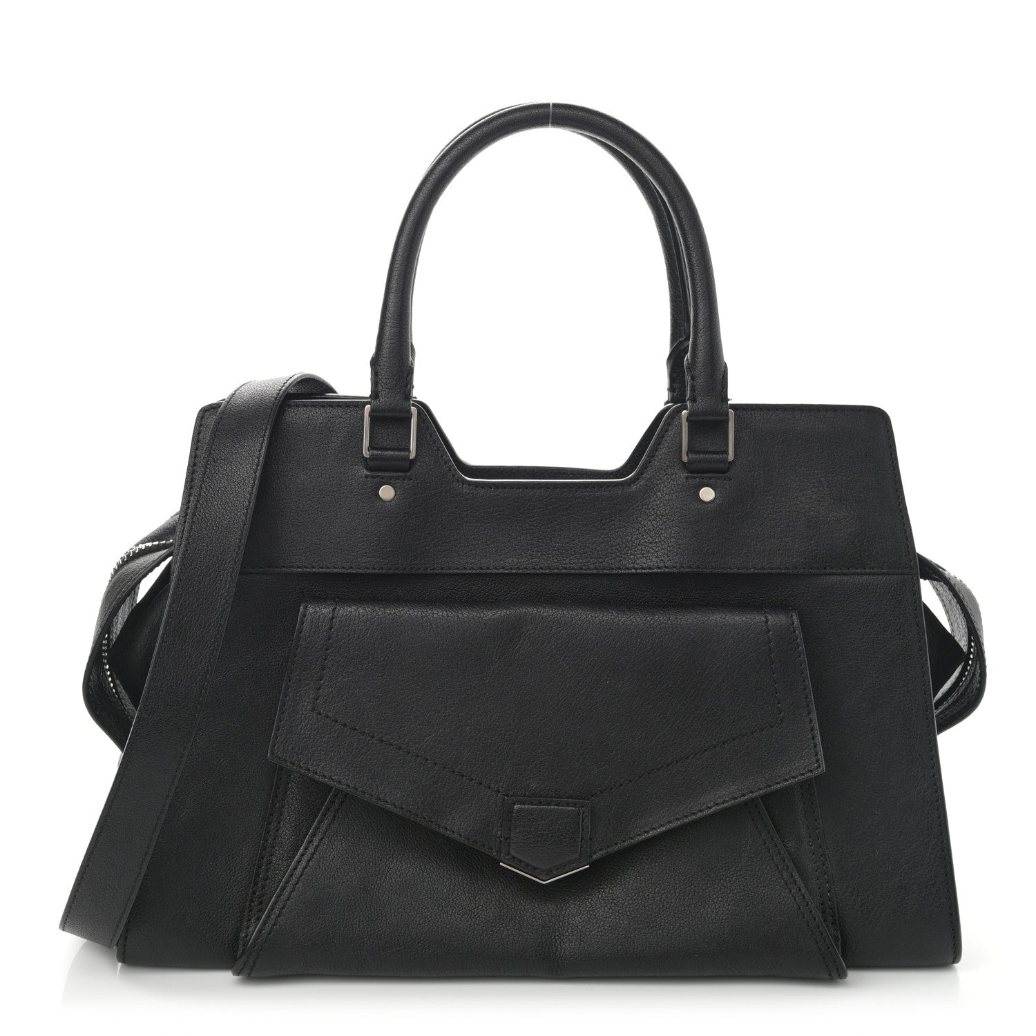 Proenza Schouler Vacchetta Calfskin Small PS13 Satchel Black 1 of 12