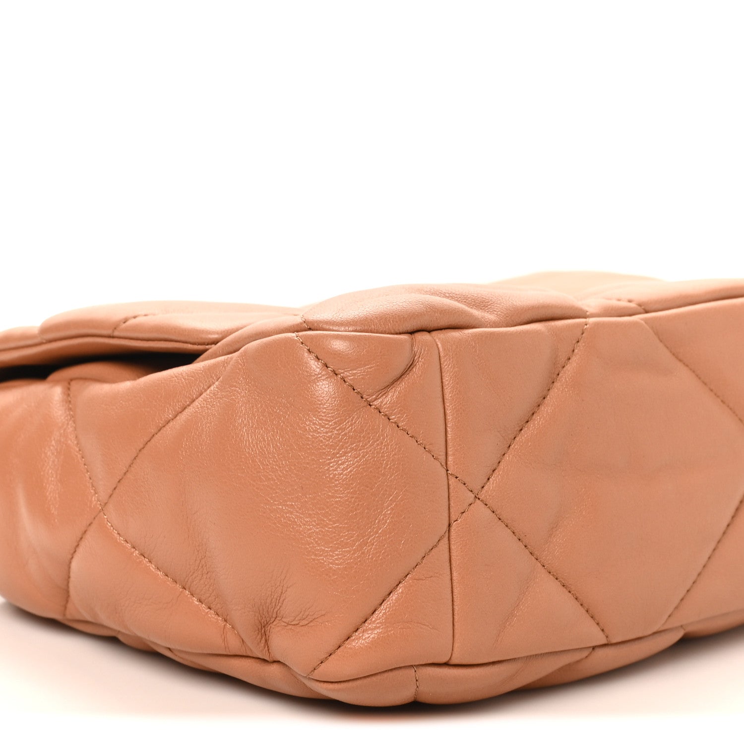 Chanel Lambskin Quilted Large Chanel 19 Flap Brown 9 of 10