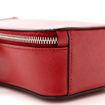 Prada Saffiano Travel Brique Crossbody Messenger Bag Fuoco 9 of 13