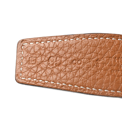 Hermes Swift Togo 32mm H Belt 95 Black Gold 6 of 7