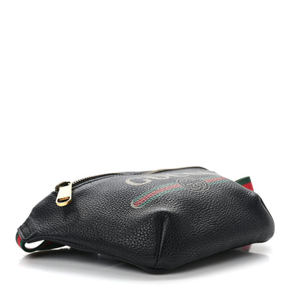 Gucci Grained Calfskin Small Logo Belt Bag Black 4 of 9