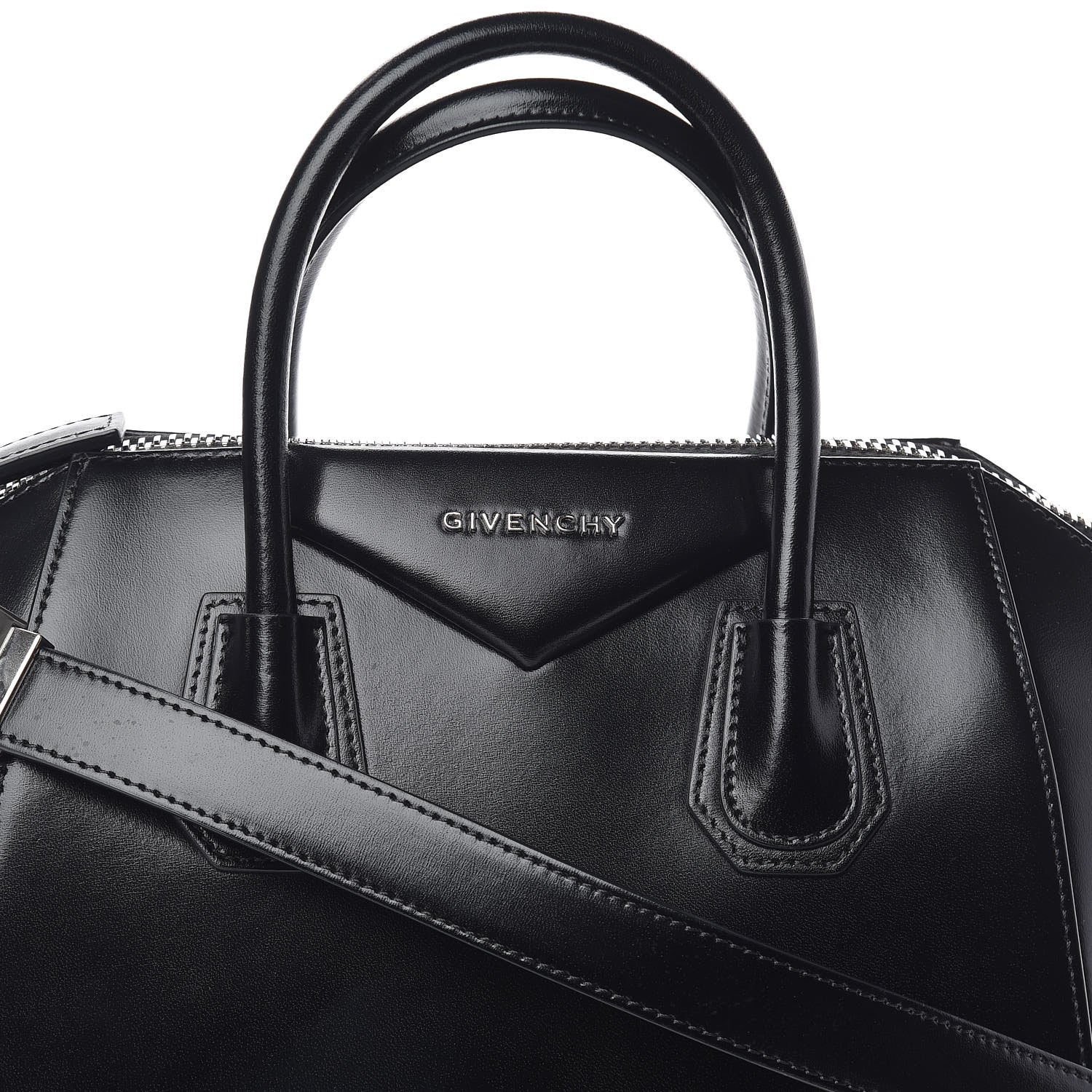 Givenchy Shiny Lord Calfskin Small Antigona Black 10 of 10