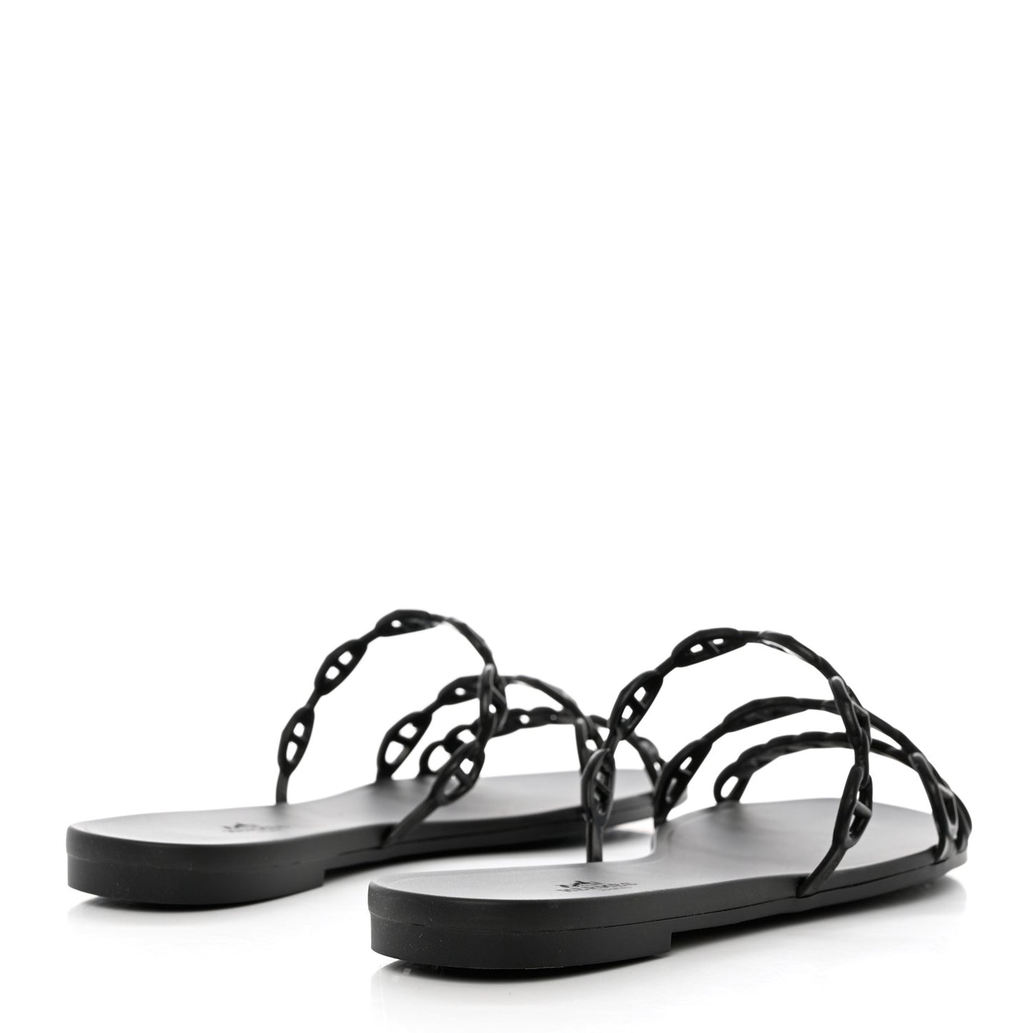 Rubber Chaine d'Ancre Rivage Sandals 41 Black