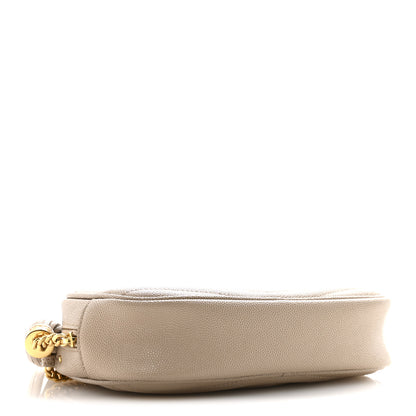 Saint Laurent Grain De Poudre Matelasse Monogram Mini Lou Camera Bag Dark Beige 4 of 12