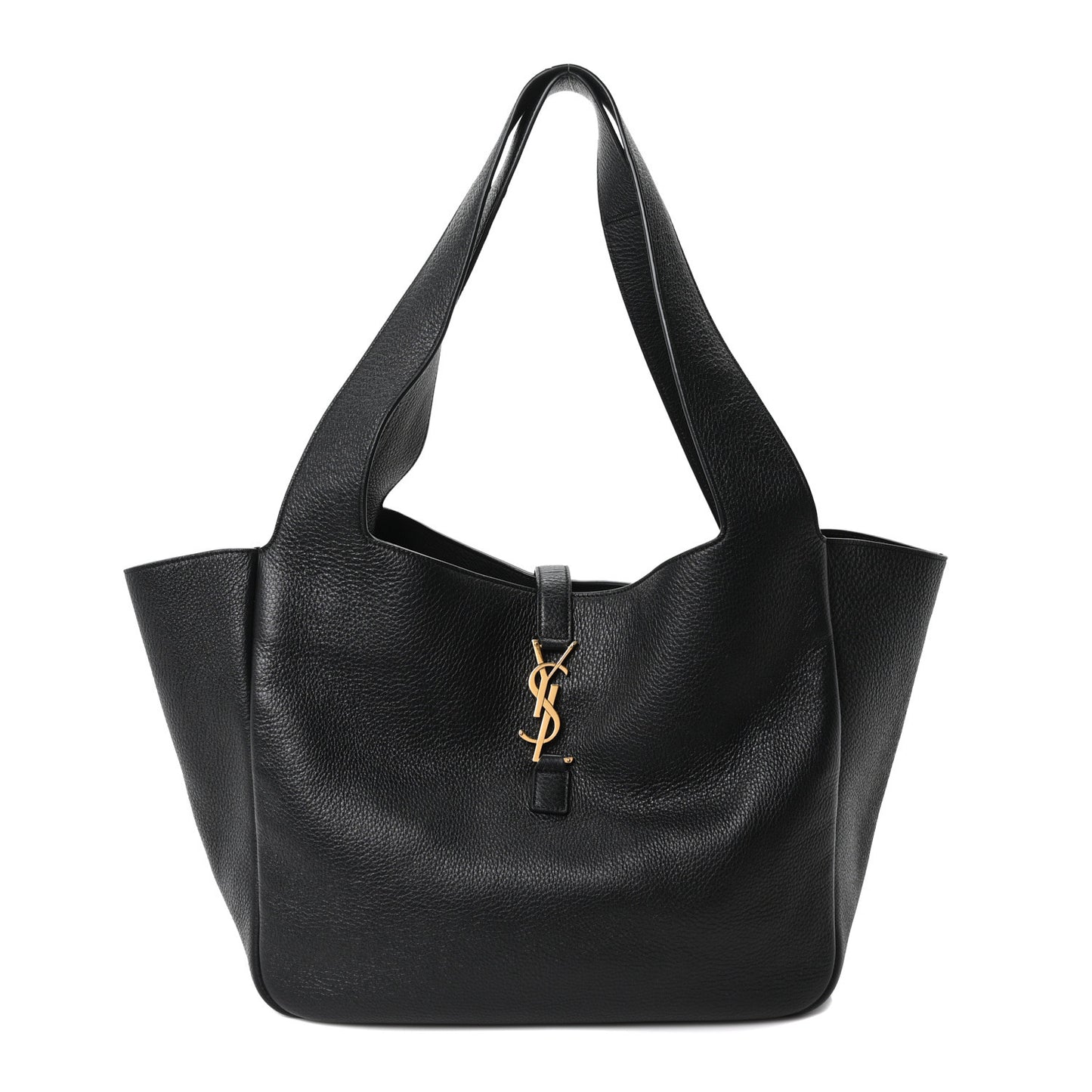Grained Deerskin Bea Tote Black