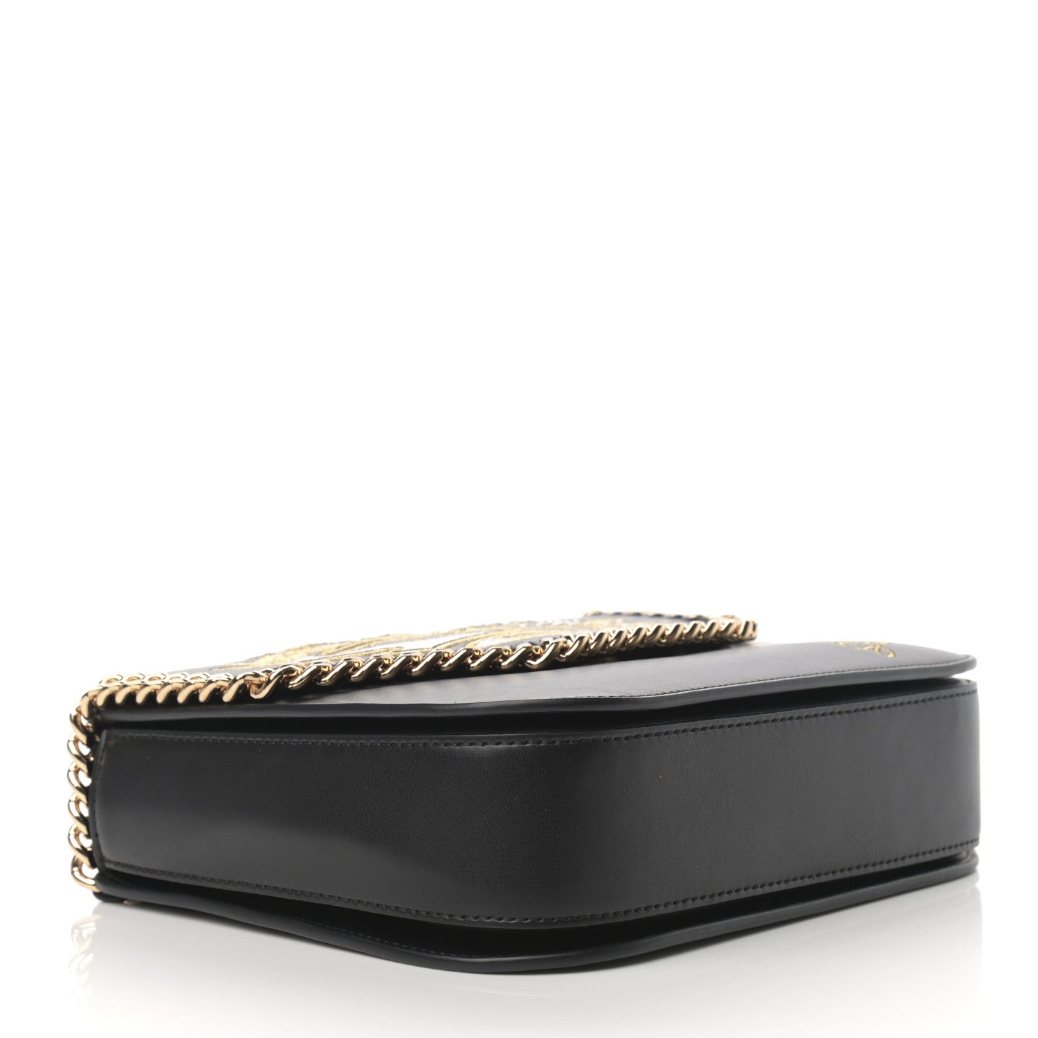Stella McCartney Eco Alter Nappa Medium Falabella Box Hawaiian Embellished Shoulder Bag Black 4 of 10