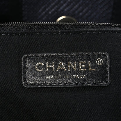 Chanel Denim Medium Deauville Tote Black 6 of 9