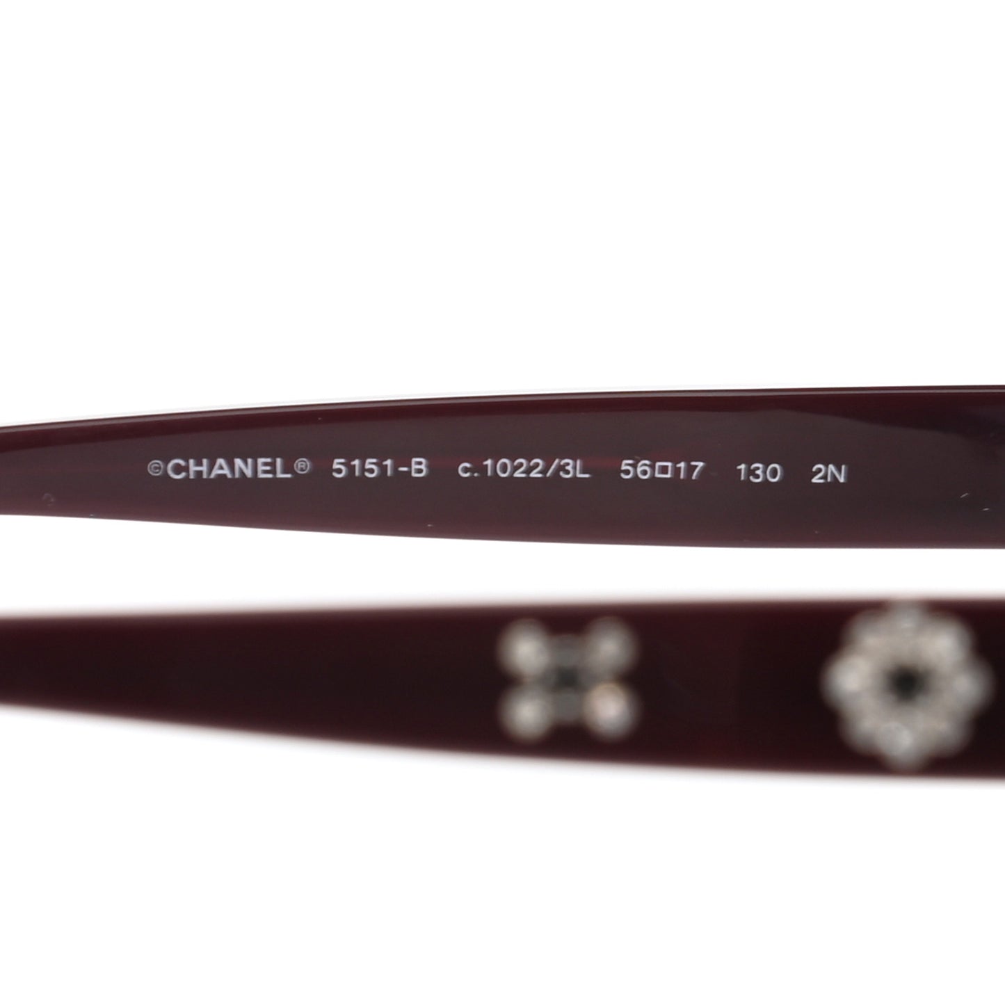 Crystal CC Sunglasses 5151-B Burgundy