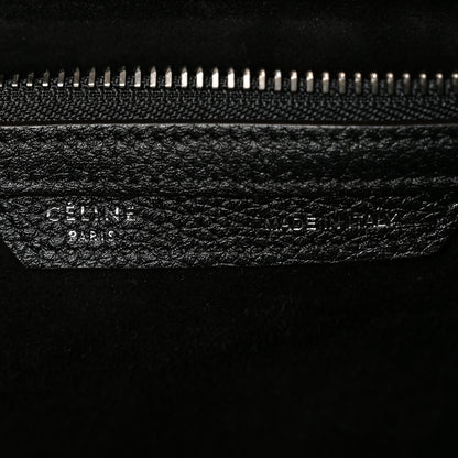 Celine Drummed Calfskin Mini Luggage Black 6 of 9