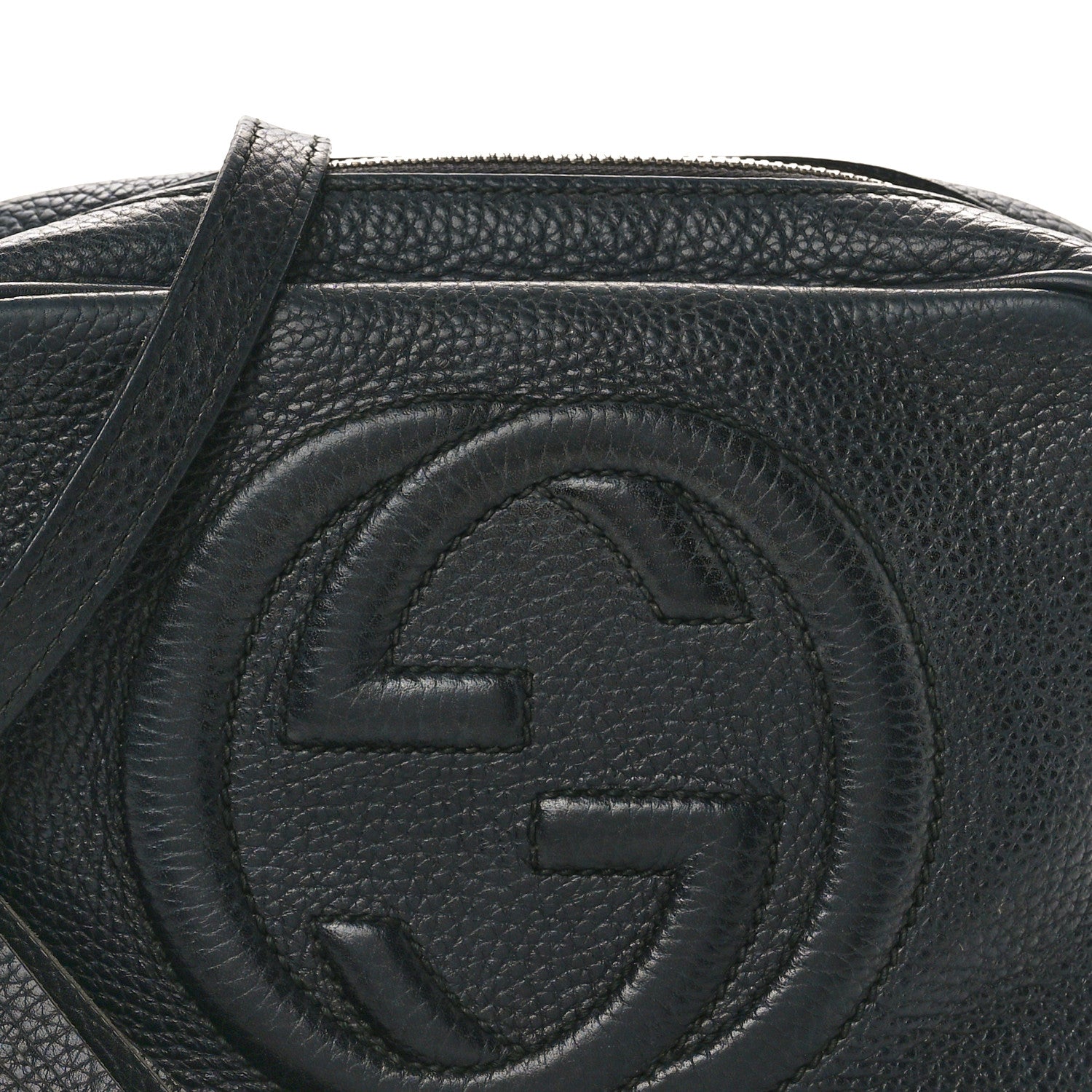 Gucci Pebbled Calfskin Small Soho Disco Bag Black 8 of 17