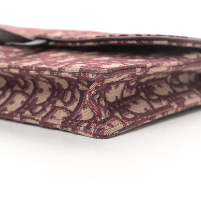 Christian Dior Oblique Saddle Chain Pouch Burgundy 10 of 11