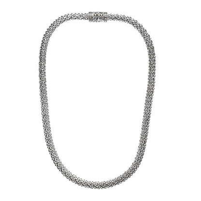 John Hardy Sterling Silver 18K Yellow Gold Naga Collar Necklace 3 of 4