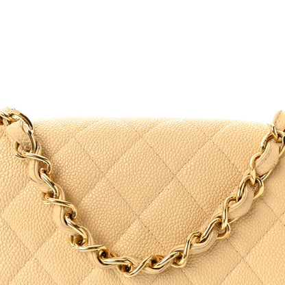 Chanel Caviar Quilted Jumbo Single Flap Beige 8 of 11