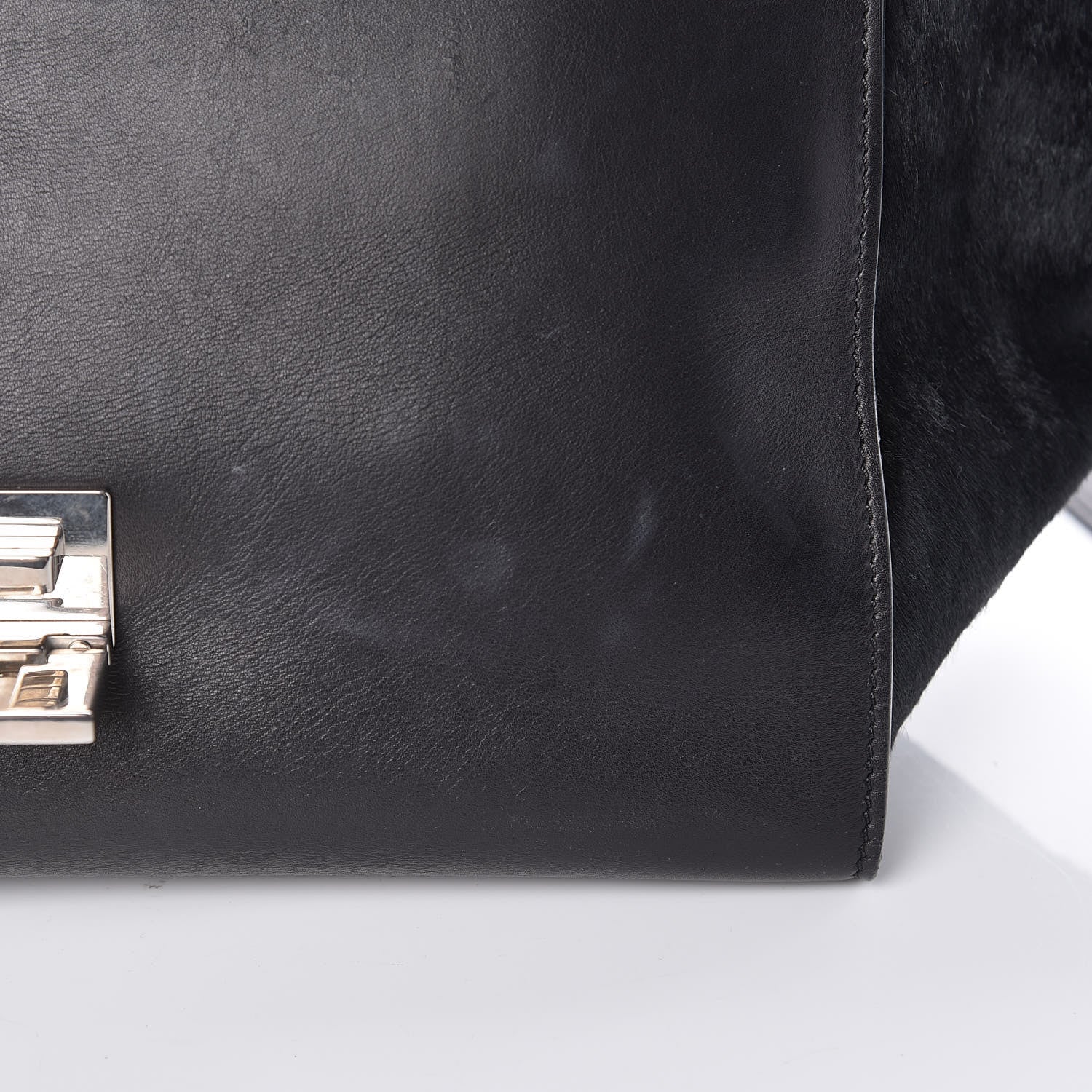 Celine Pony Hair Smooth Calfskin Medium Tri-Color Trapeze 10 of 16