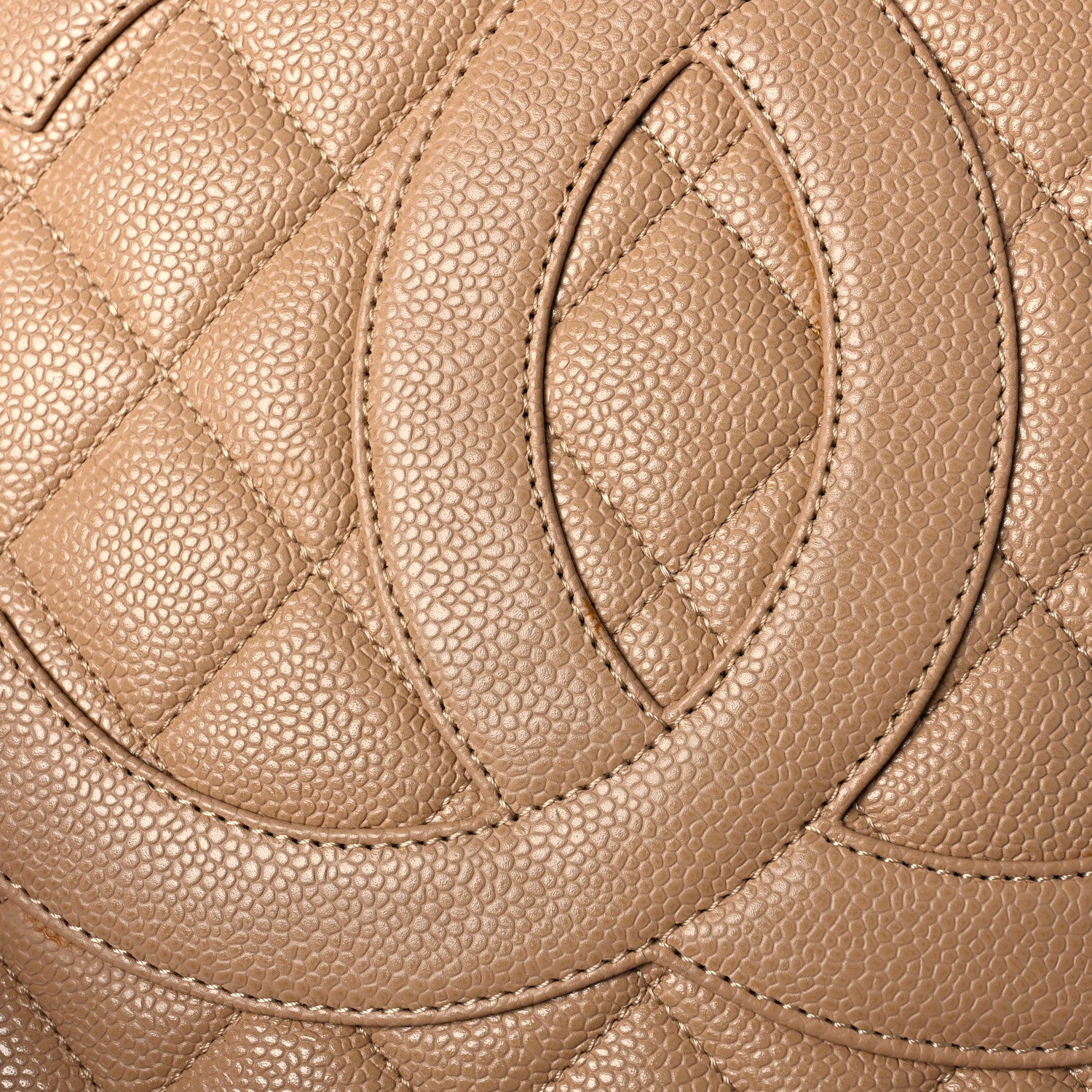 Chanel Caviar Quilted Medallion Tote Beige 11 of 11