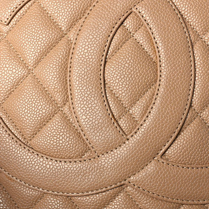 Chanel Caviar Quilted Medallion Tote Beige 11 of 11