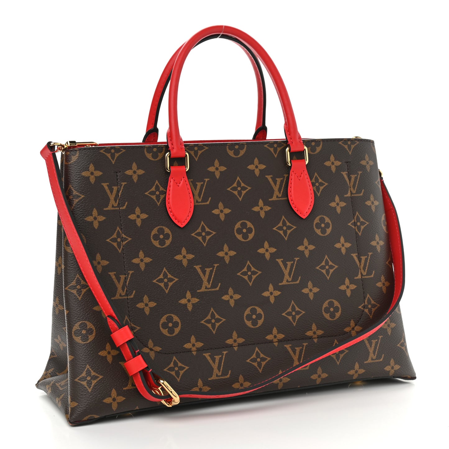 Monogram Flower Tote Coquelicot