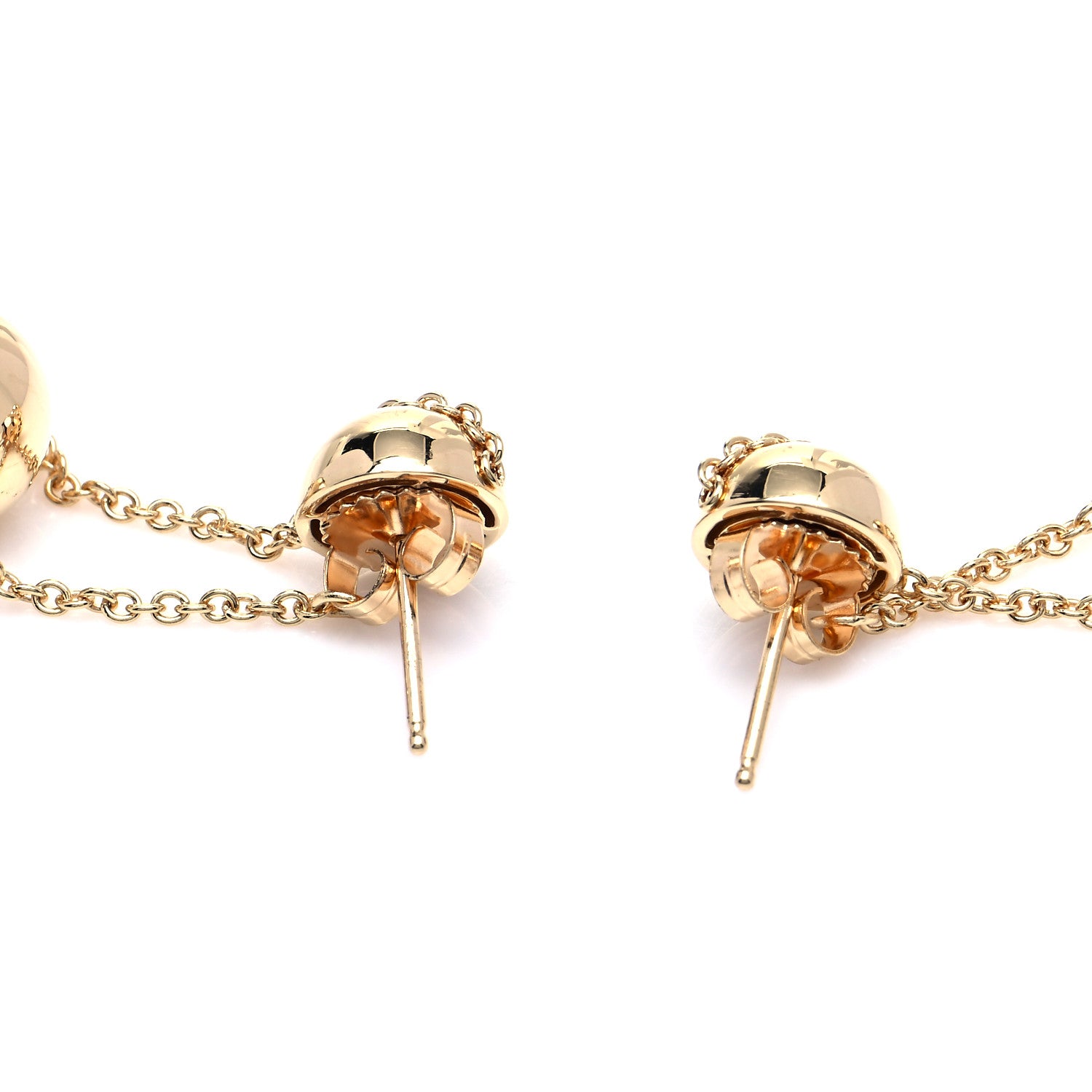 Tiffany 18K Yellow Gold HardWear Triple Drop Earrings 3 of 4
