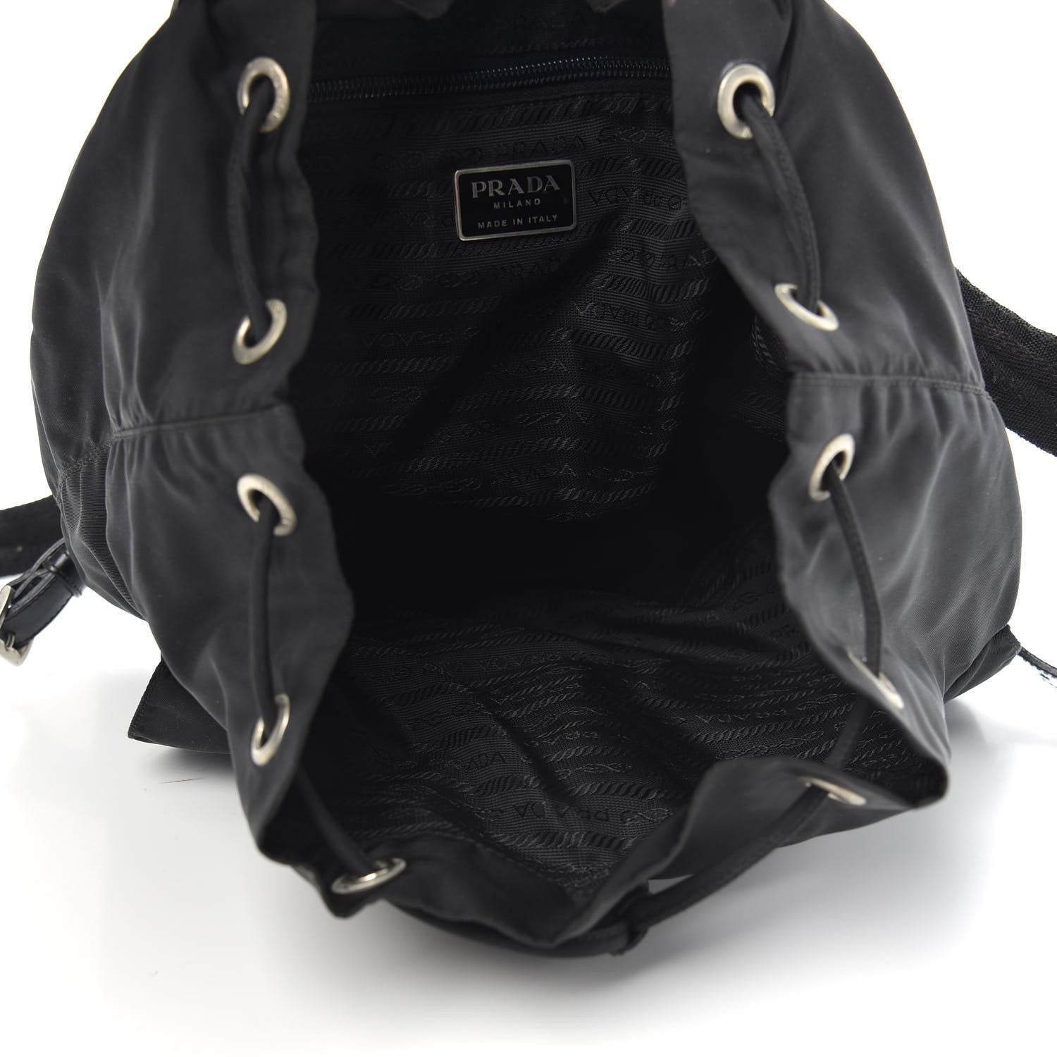 Prada Nylon Vela Medium Backpack Black 4 of 11