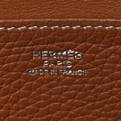 Hermes Taurillon Clemence Halzan 31 Gold 6 of 14