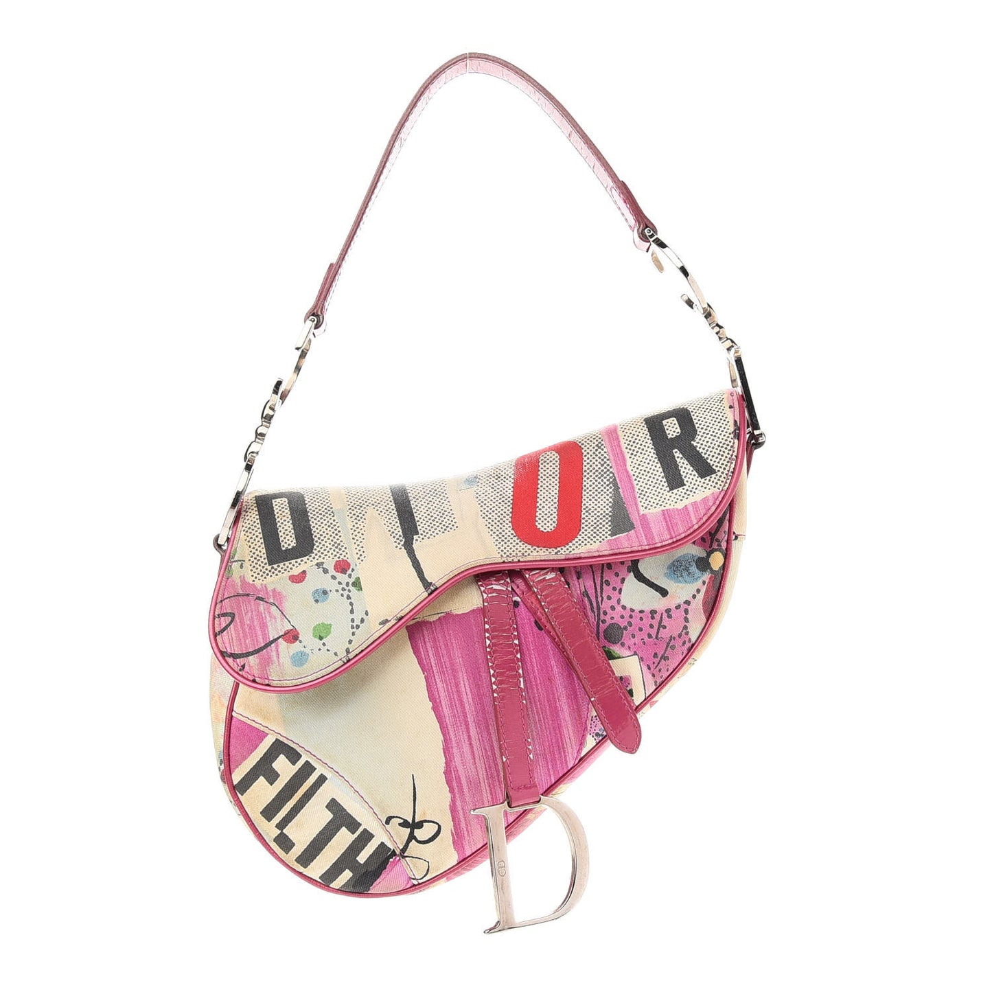 Canvas Filth Saddle Bag Multicolor