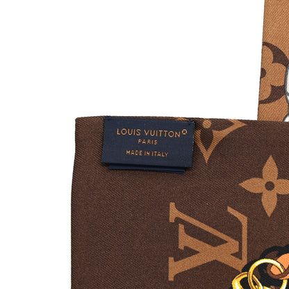 Louis Vuitton Silk Monogram Confidential Bandeau Brown 5 of 5