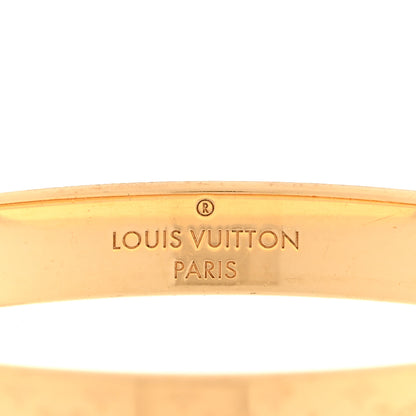 Louis Vuitton Brass Monogram Nanogram Cuff M Gold 4 of 5