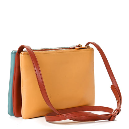 Celine Lambskin Small Multicolor Trio Crossbody Bag Antarctic 3 of 11