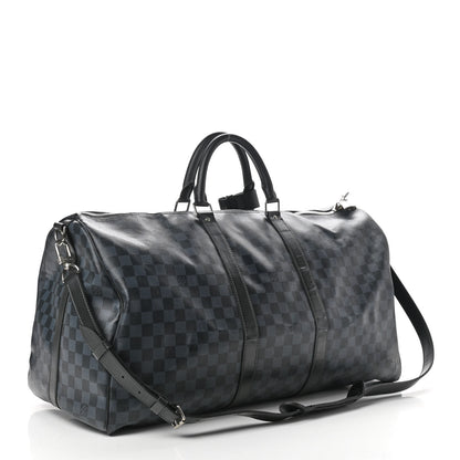 Louis Vuitton Damier Cobalt Keepall Bandouliere 55 3 of 9