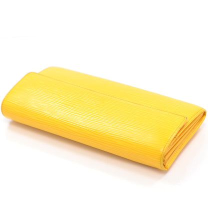 Louis Vuitton Epi Sarah Wallet Yellow 4 of 9
