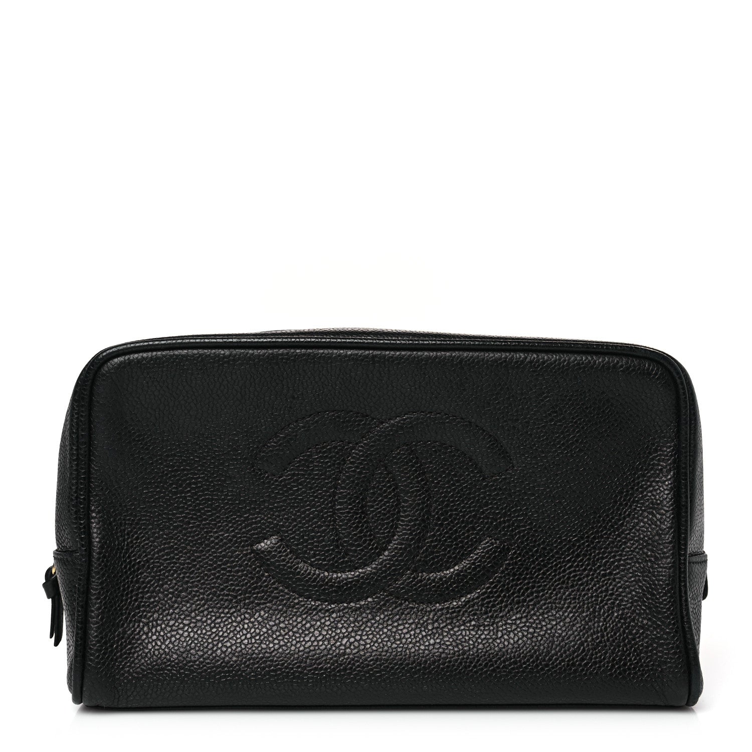 Chanel Caviar Timeless CC Cosmetic Pouch Bag Black 1 of 9
