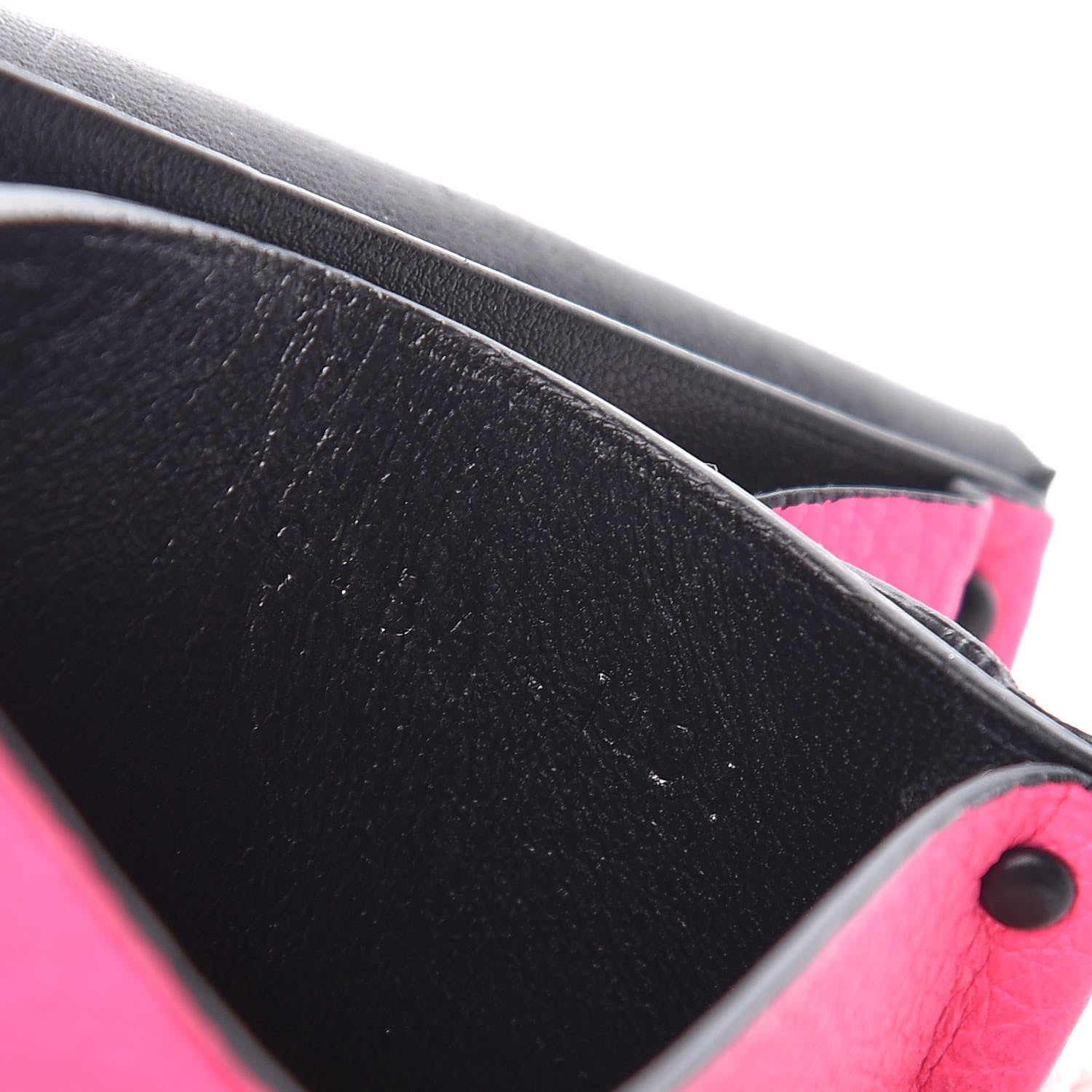 Celine Calfskin Flap Card Holder Fluo Pink 7 of 13