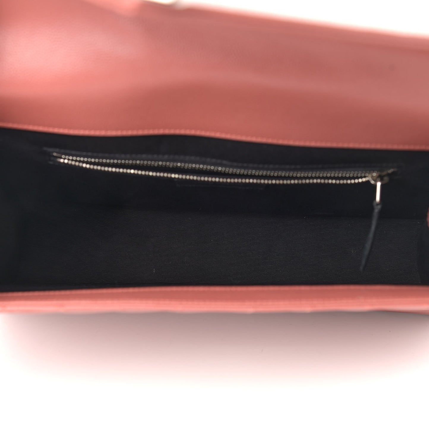 Grain De Poudre Matelasse Chevron Large Monogram Satchel Mystic Rose