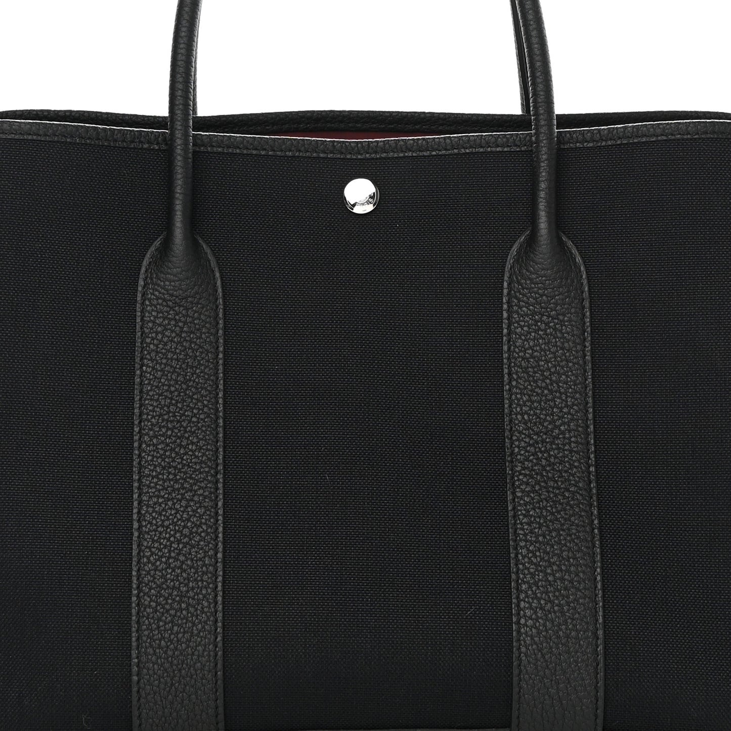 Toile Militaire Negonda Verso Garden Party Tote 36 MM Black Rouge H