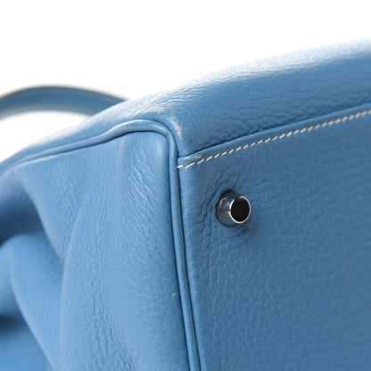 Hermes Taurillon Clemence Kelly Retourne 35 Blue Jean 8 of 11