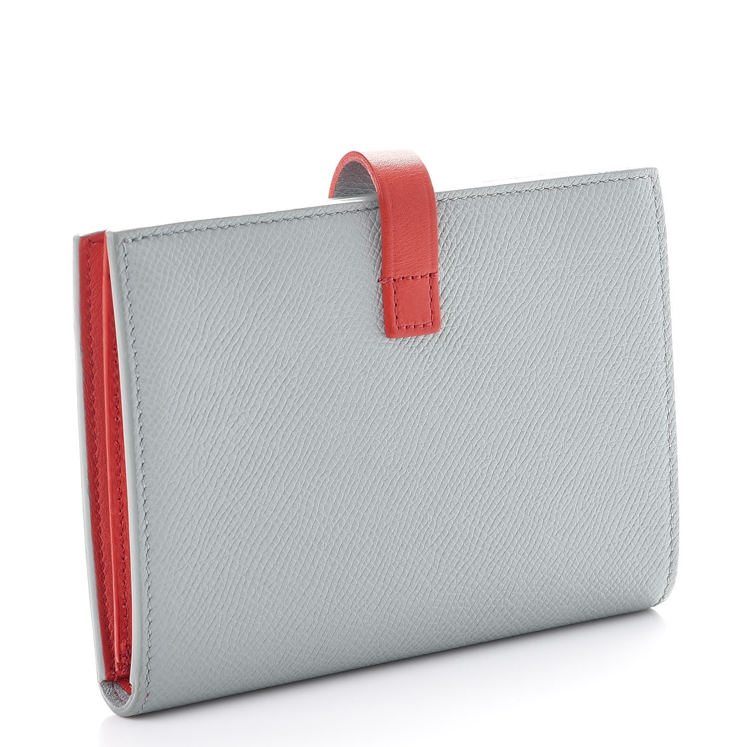 Celine Grained Calfskin Medium Multifunction Strap Wallet Blue 3 of 10